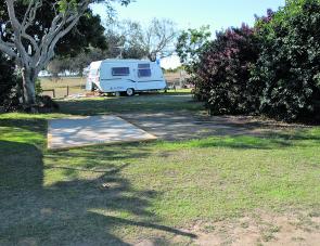 Caravan owners are not forgotten at this excellent camping ground. 