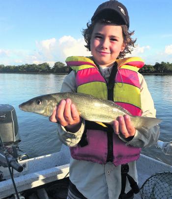 Young gun Rhiley with another huge whiting.