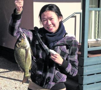 One happy camper with a nice big bream!