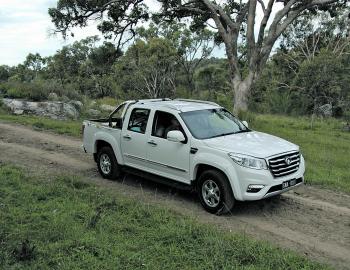 Looking every bit the part of a serious work vehicle there are no design faults about this ute.