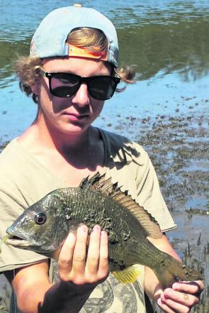 Brendon Sweeney with a Clyde River bream.
