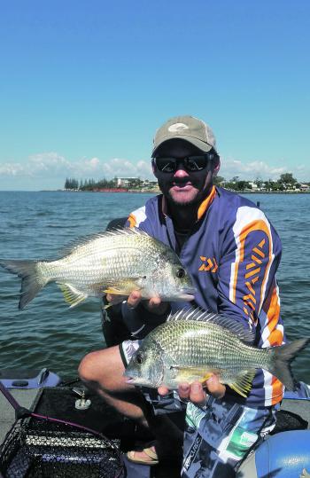 Mick Thompson with some healthy bream.