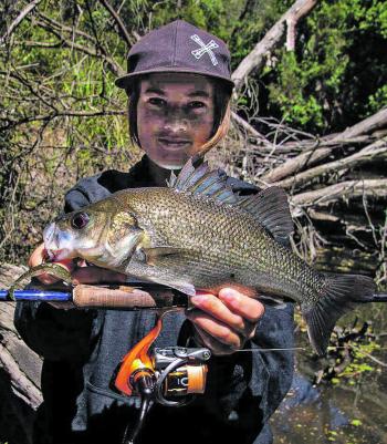 Jack Burling with a bass that couldn’t resist a 3” Keitech Easy Shiner.