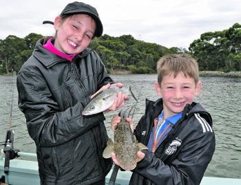 It doesn’t take much to put a smile on young anglers’ faces.