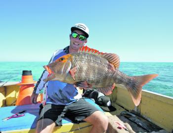 Jackson Boric with a solid redthroat taken on a recent Swains Reef trip.
