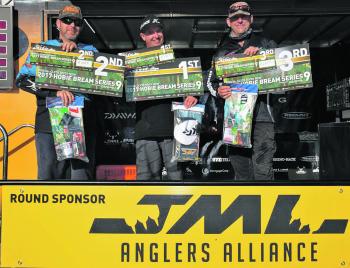 The winners of the JML Anglers Alliance Round 6 of the Hobie Kayak Bream Series 9.