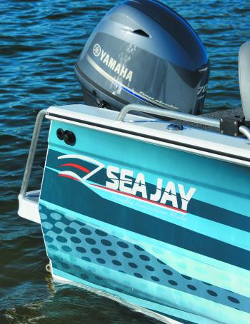 Sea Jay now have their own wrap printing machine and offer a variety of designs and colours to make them an imposing sight on the water and at the ramp.