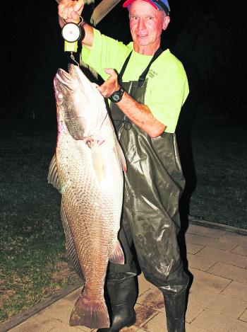 Check out this 17kg mulloway taken by Keith Stevenson north of Poyungan Rocks.