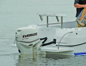 The Evinrude 90 E-Tec was an ideal power match for the Evolution 500. 