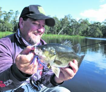 Bass have been caught in nearly all of the Gippy Lakes streams and spinnerbaits have been one of the standout lures.