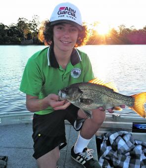 Jackson Doyle was whacking the Lake MacDonald bass last month. Blades and plastics should continue to pull fish this month as well.