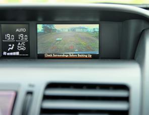 The Forester’s dash screen – smaller than some, but does the job. 